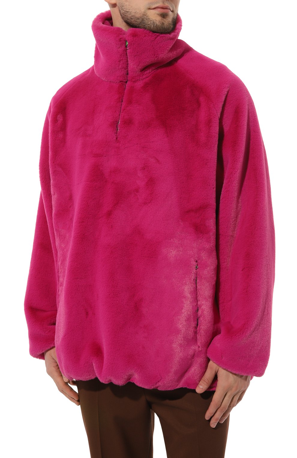 Толстовка из экомеха D.SIMACHEV фуксия цвета по цене 80000 руб., арт. ХРМ01012302/00012-00009, фото 3 Толстовка из экомеха D.SIMACHEV, арт. ХРМ01012302/00012-00009, фото 3