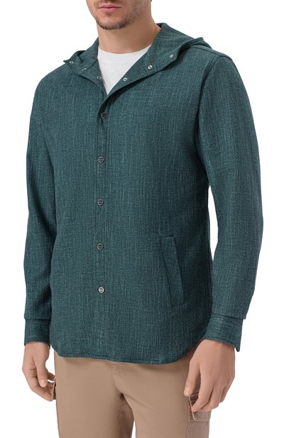 Рубашка из шерсти и шелка KITON, арт. UMCMARK0119G12, фото 3