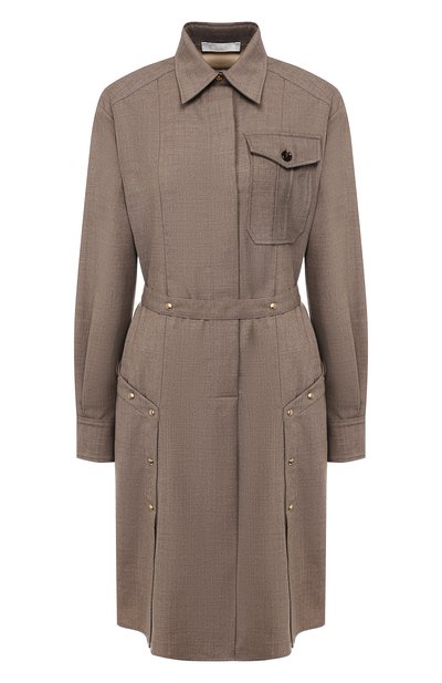 Шерстяное платье-рубашка CHLOÉ, арт. CHC19AR098165, фото 1