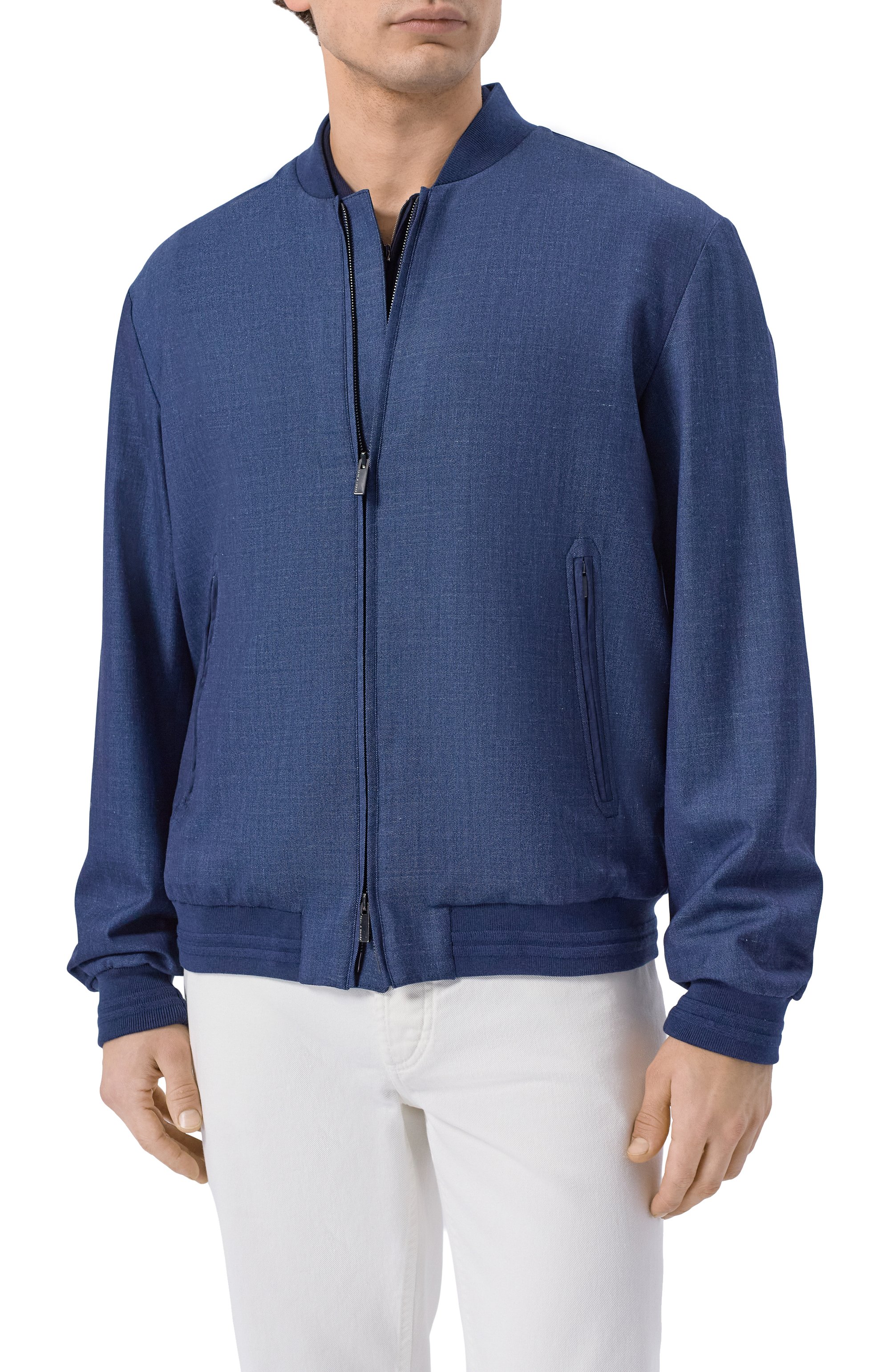 Бомбер из шерсти и шелка PAUL&SHARK, арт. 26412200_001, фото 3