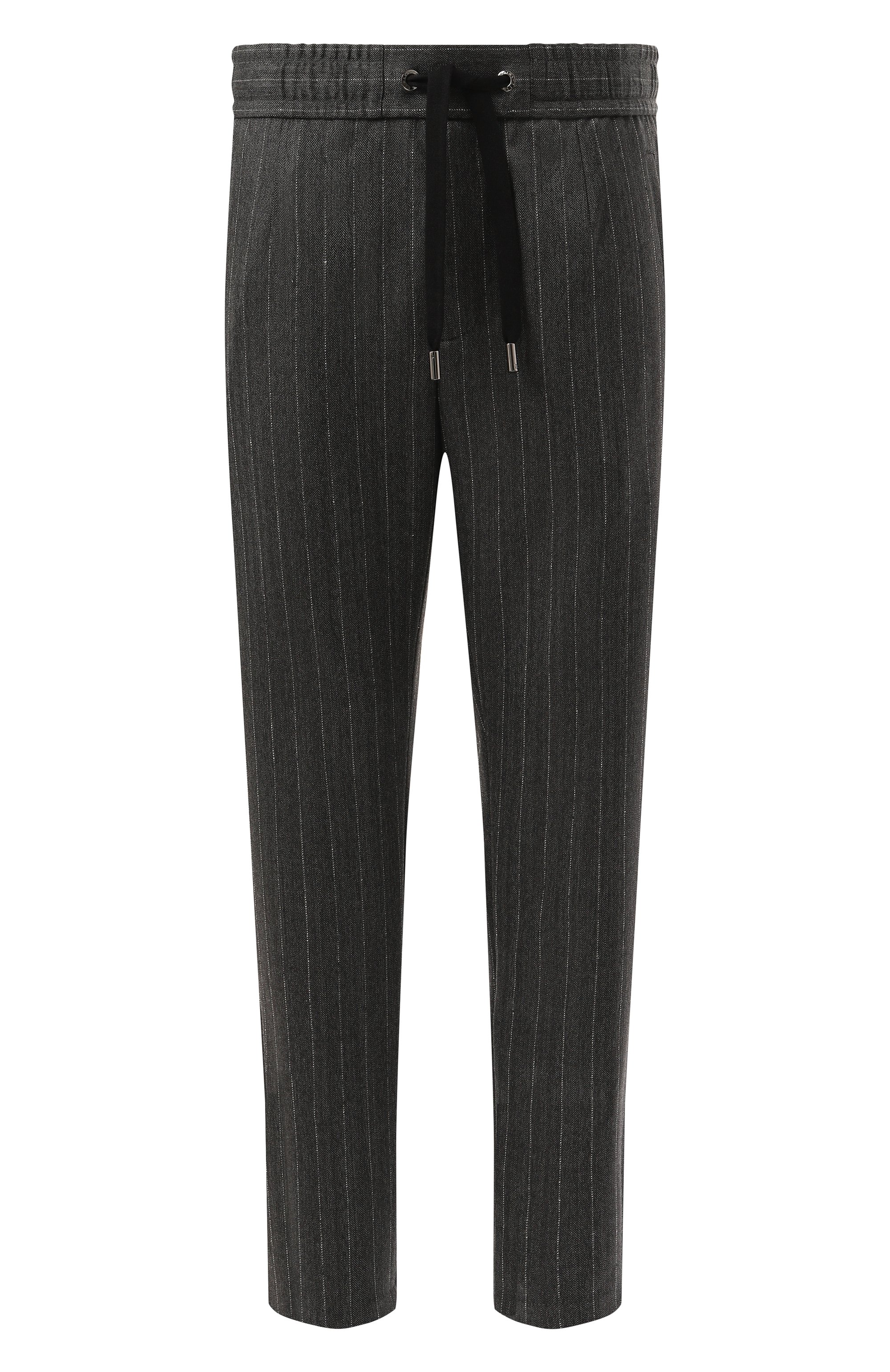 Шерстяные брюки DOLCE & GABBANA темно-серого цвета по цене 78750 руб., арт. GP0I1T/FR21H, фото 1 Шерстяные брюки DOLCE & GABBANA, арт. GP0I1T/FR21H, фото 1