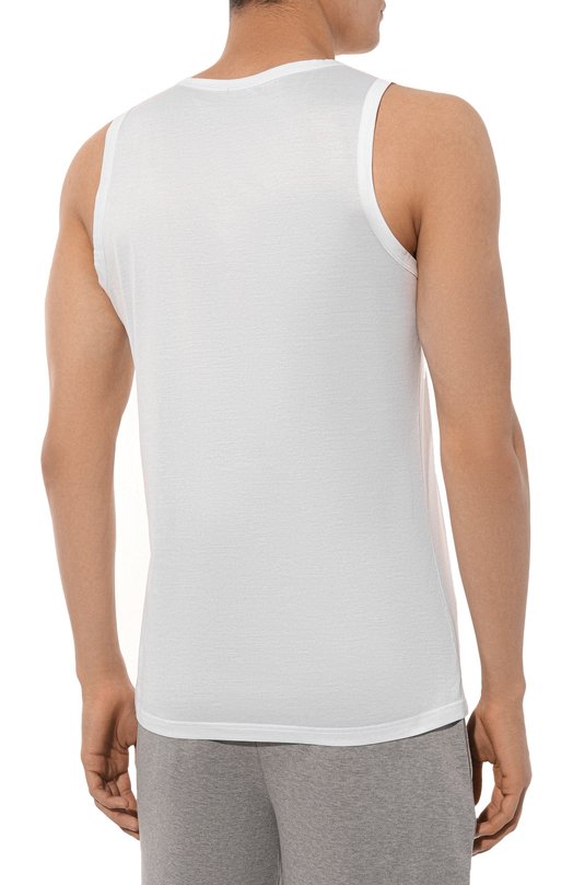 Хлопковая майка Zegna N2D000110 Белый  N2D000110 Фото 4