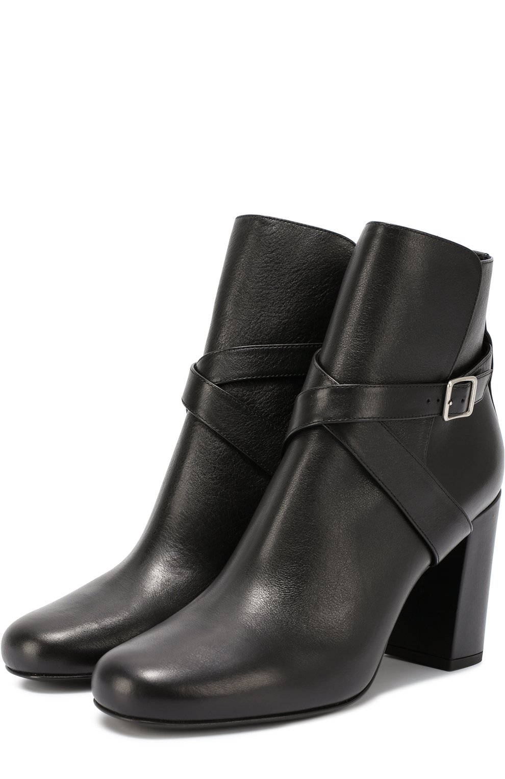 Кожаные ботильоны babies с ремешками SAINT LAURENT, арт. 447330/CY500, фото 4