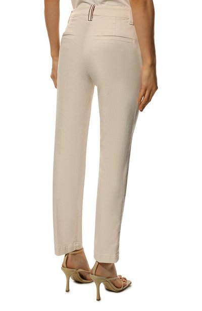 Брюки из хлопка и лиоцелла BRUNELLO CUCINELLI, арт. MA080P5729, фото 4