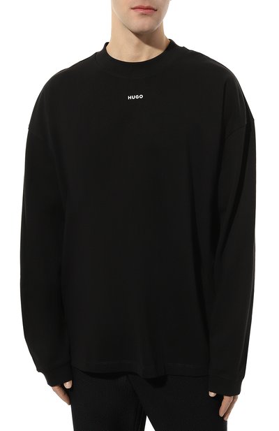 Хлопковый лонгслив HUGO, арт. 50511029, фото 3