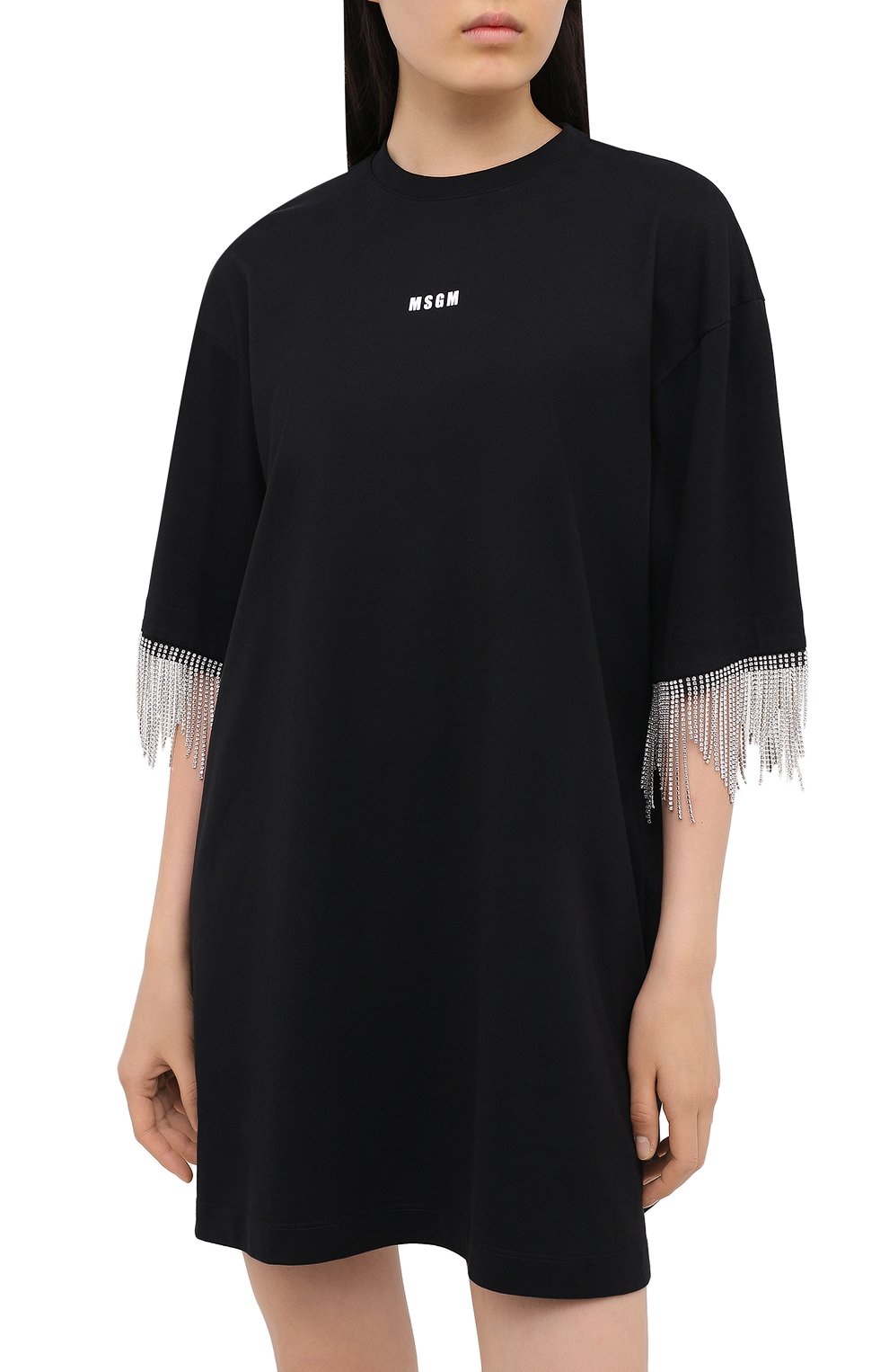 Хлопковое платье MSGM, арт. 2943MDA60 207648, фото 3