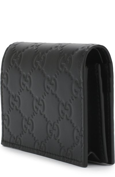 Кожаный футляр для кредитных карт с тиснением signature GUCCI черного цвета по цене 43550 руб., арт. 406924/CWC1G, фото 2 Кожаный футляр для кредитных карт с тиснением signature GUCCI, арт. 406924/CWC1G, фото 2