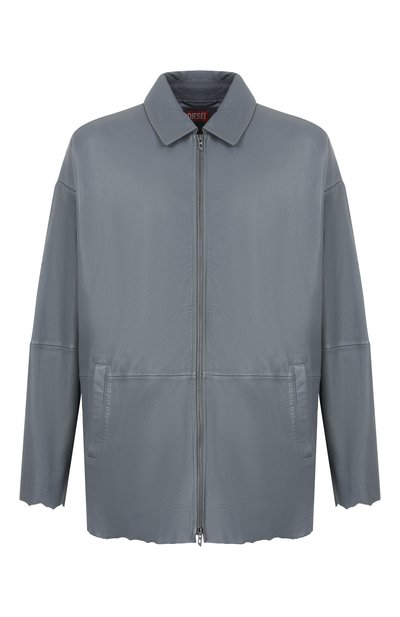 Мужская кожаная рубашка DIESEL, арт. A17704/0SLBK