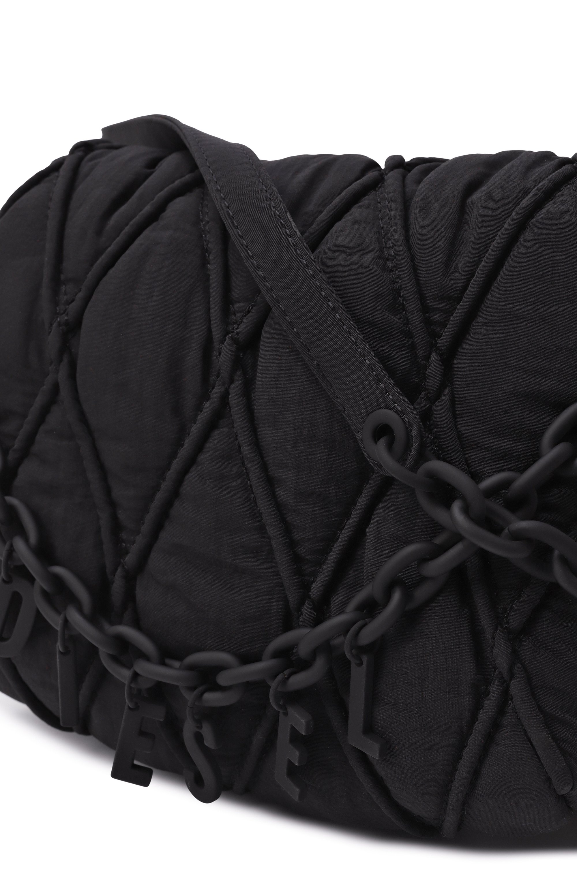 Сумка charm-d small DIESEL черного цвета по цене 47400 руб., арт. X10267/P8048, фото 3 Сумка charm-d small DIESEL, арт. X10267/P8048, фото 3