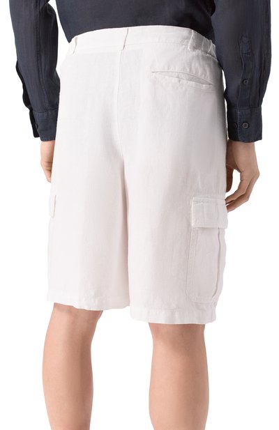 Льняные шорты 120% LINO, арт. 33ALIM29D4/0476/000, фото 4