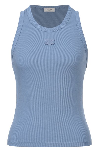 Женский топ из хлопка и шелка CELINE, арт. RX0M5/3026