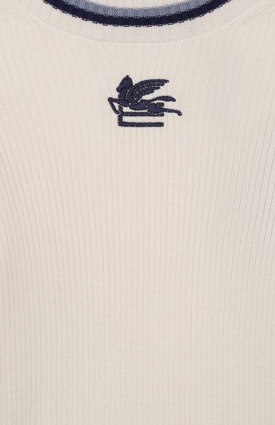 Хлопковая водолазка ETRO молочного цвета по цене 23450 руб., арт. GX9A10, фото 3 Хлопковая водолазка ETRO, арт. GX9A10, фото 3