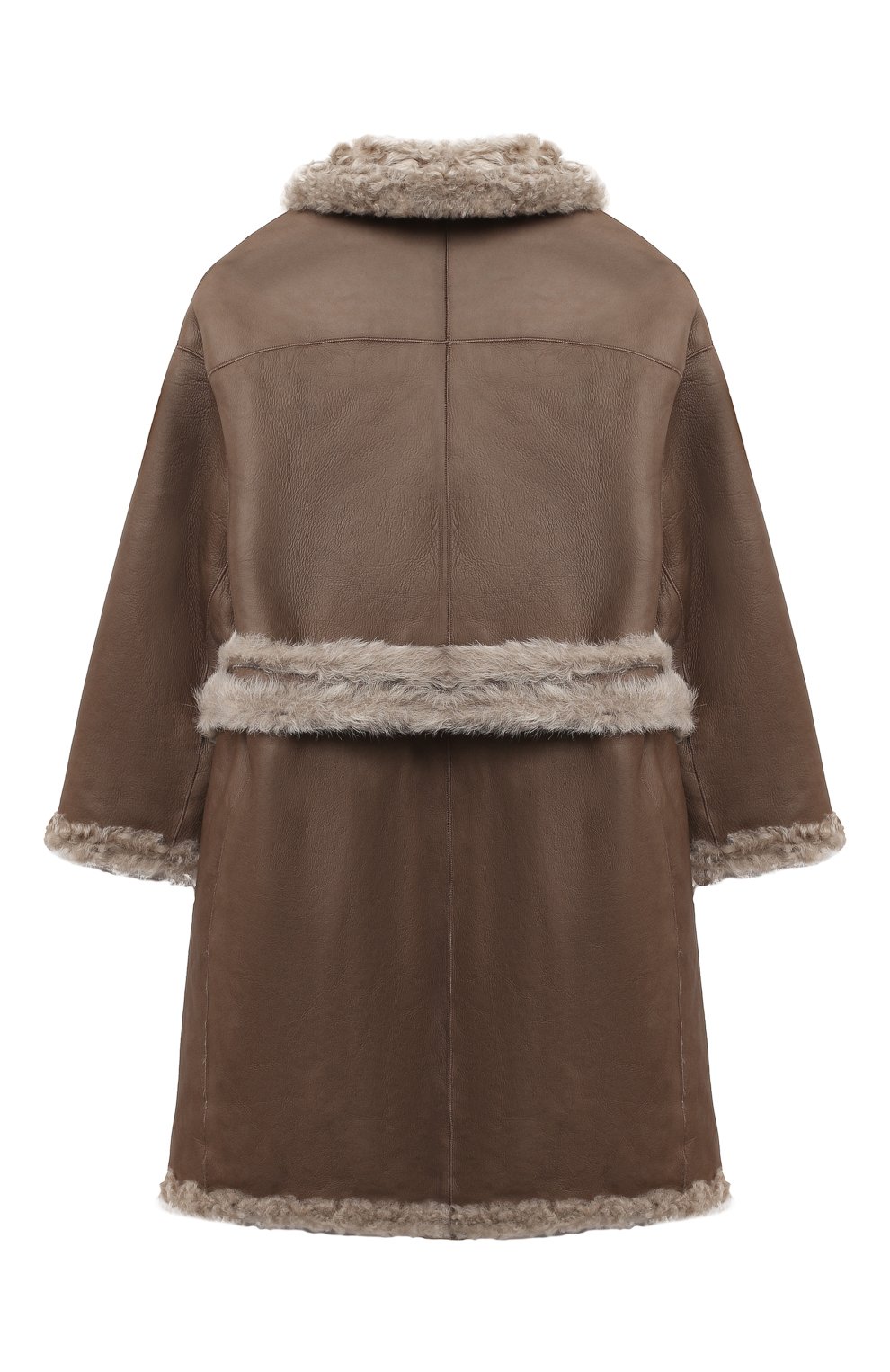 Шуба с поясом BRUNELLO CUCINELLI, арт. BPBRGY605A, фото 5