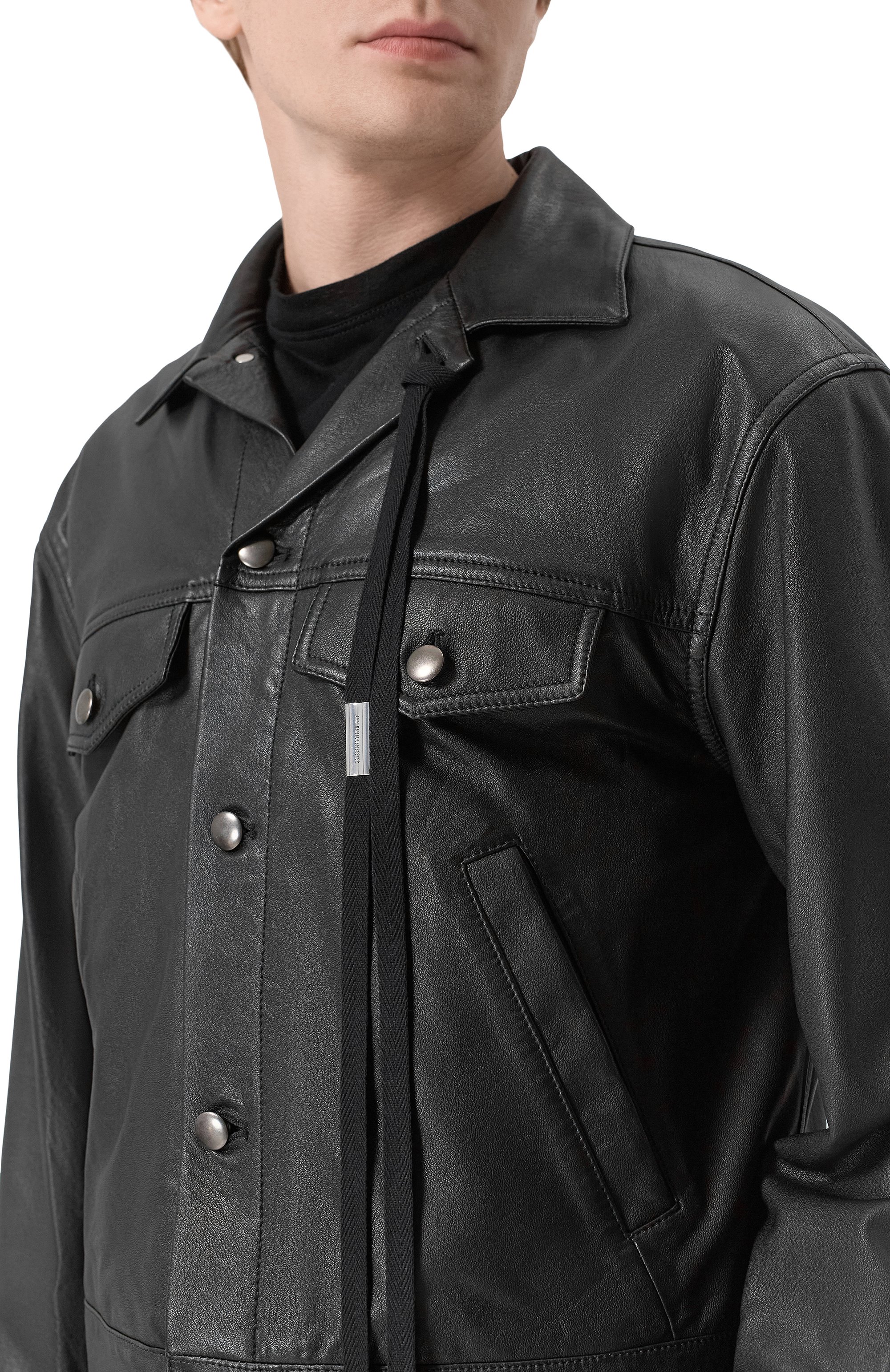 Кожаная куртка ANN DEMEULEMEESTER, арт. B0012717/LT038, фото 5