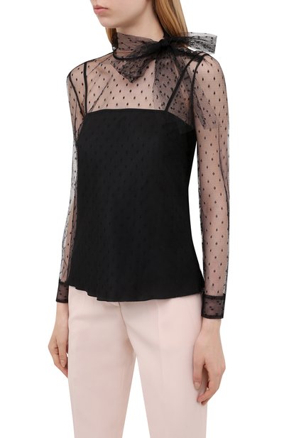 Блузка REDVALENTINO черного цвета по цене 39950 руб., арт. WR3AB1Y0/1GK, фото 3 Блузка REDVALENTINO, арт. WR3AB1Y0/1GK, фото 3