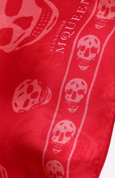 Шелковый шарф с принтом в виде черепов ALEXANDER MCQUEEN, арт. 110640/3052Q, фото 2