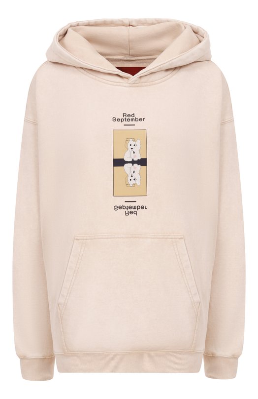 Хлопковое худи Red September 825.01.HDY26.11 Бежевый 825.01.HDY26.11