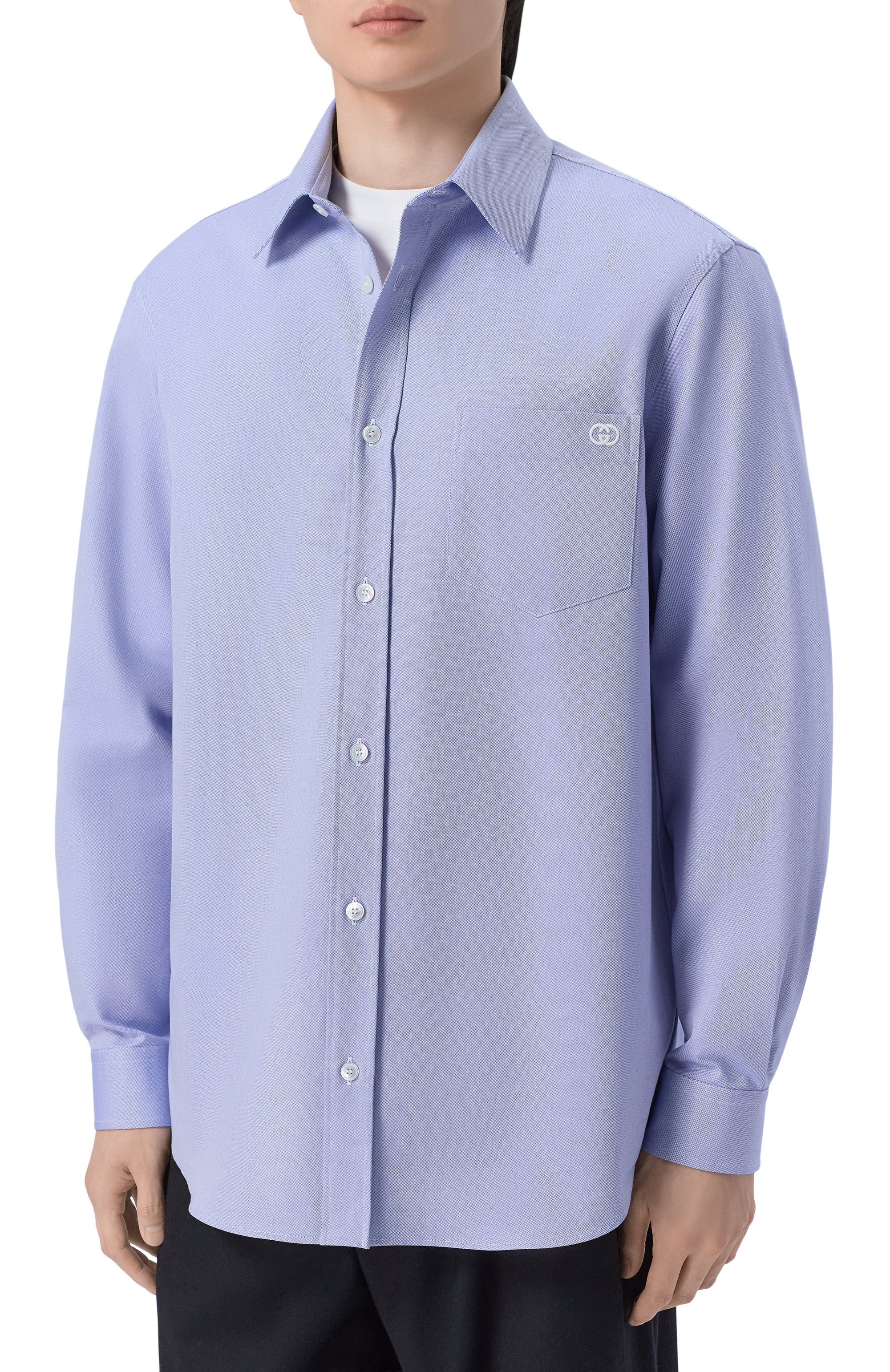 Хлопковая рубашка GUCCI, арт. 852704/ZASM7, фото 3