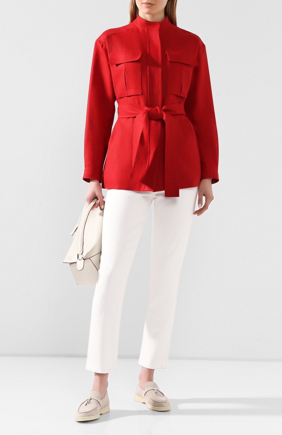 Замшевые лоферы summer charms walk LORO PIANA бежевого цвета по цене 104500 руб., арт. FAE5444, фото 2 Замшевые лоферы summer charms walk LORO PIANA, арт. FAE5444, фото 2