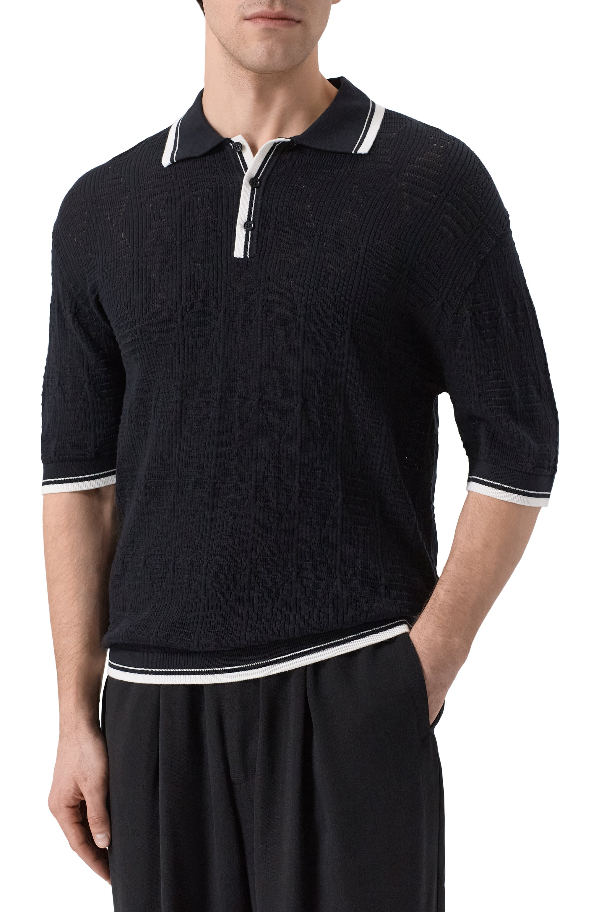 Хлопковое поло LANEUS, арт. S6LAMAKP009, фото 3