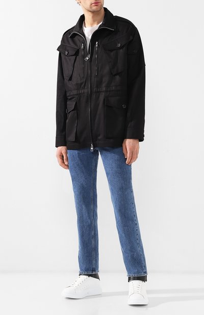 Кожаные кеды oversized ALEXANDER MCQUEEN, арт. 553769/WHGP5, фото 2