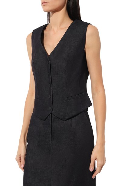 Джинсовый жилет NOBLE&BRULEE темно-синего цвета по цене 45000 руб., арт. NB42/8009027/042, фото 3 Джинсовый жилет NOBLE&BRULEE, арт. NB42/8009027/042, фото 3