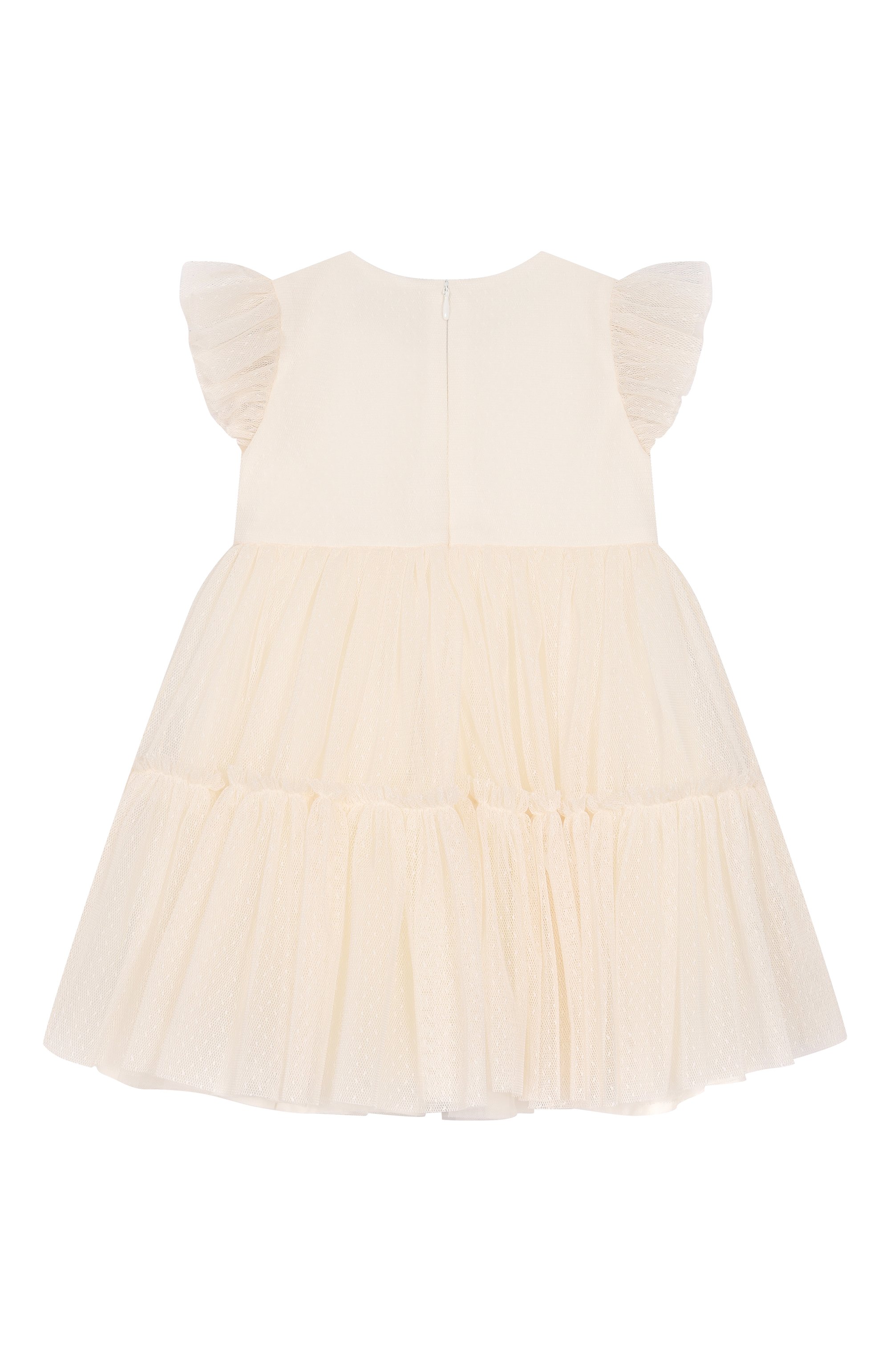 Платье MONNALISA кремового цвета по цене 28400 руб., арт. 31F909, фото 2 Платье MONNALISA, арт. 31F909, фото 2