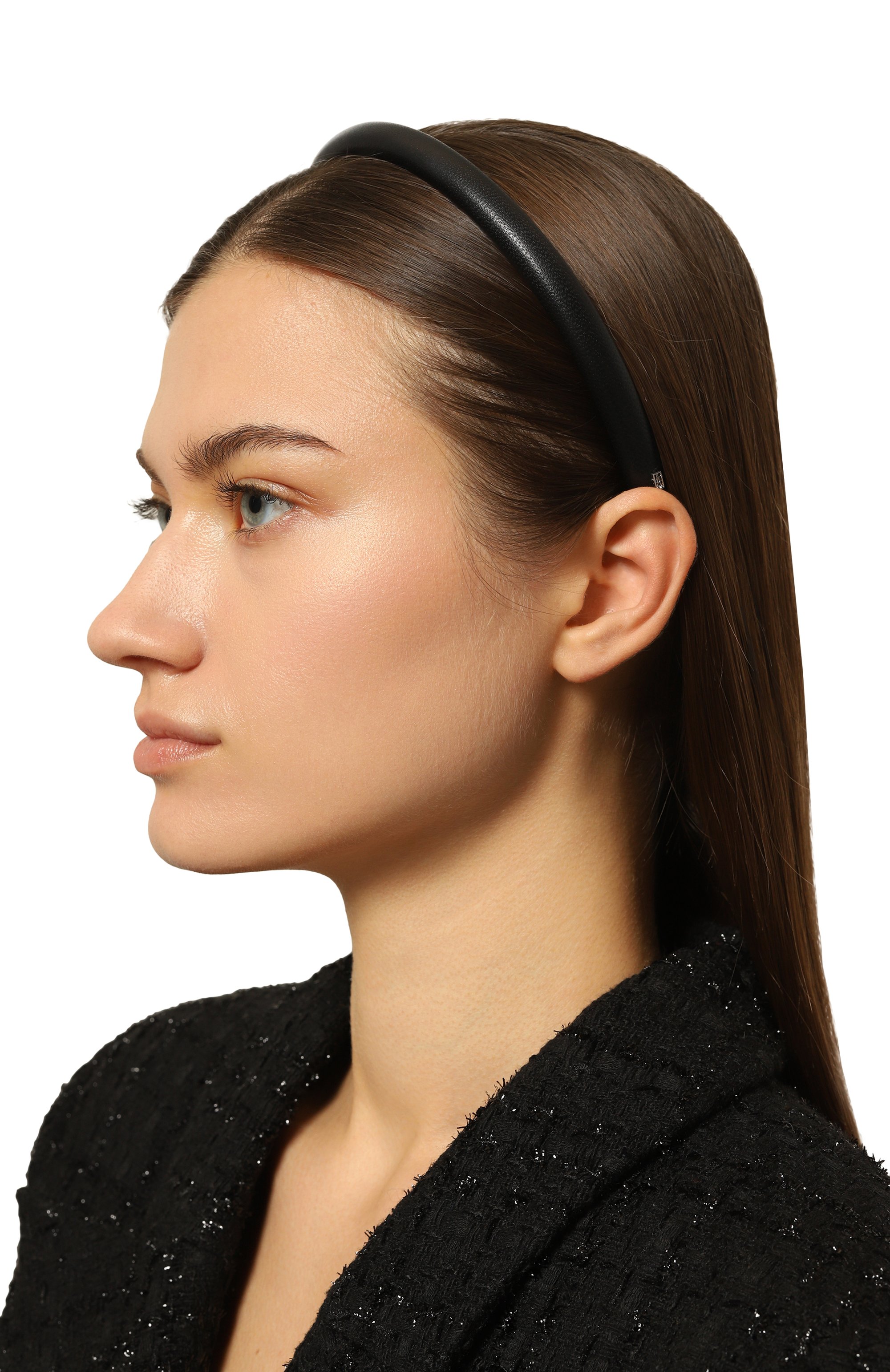 Ободок для волос ALEXANDRE DE PARIS черного цвета по цене 19380 руб., арт. THB10A-1C-P24 N, фото 2 Ободок для волос ALEXANDRE DE PARIS, арт. THB10A-1C-P24 N, фото 2