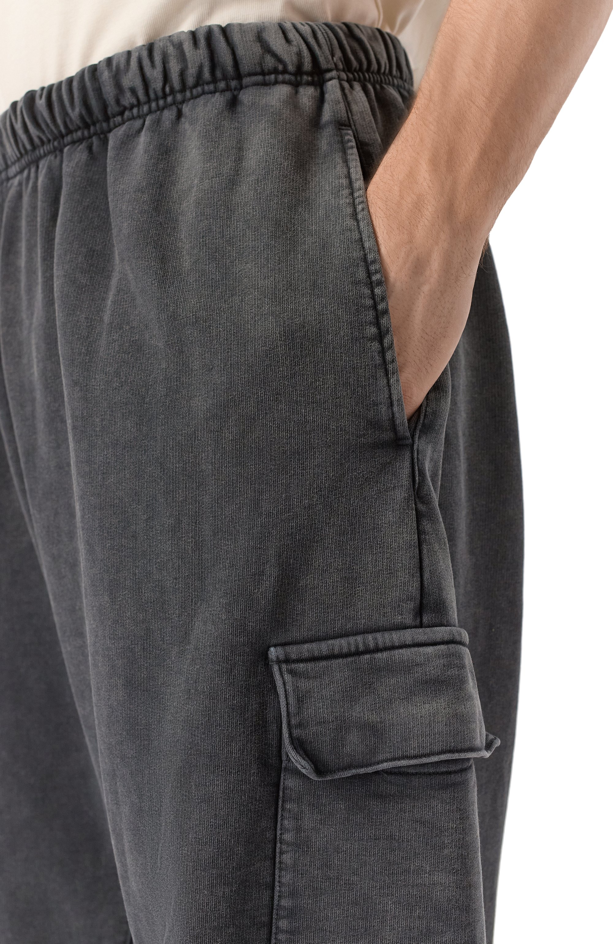 Хлопковые джоггеры ROADLESS темно-серого цвета по цене 36050 руб., арт. RSS-CJ, фото 5 Хлопковые джоггеры ROADLESS, арт. RSS-CJ, фото 5