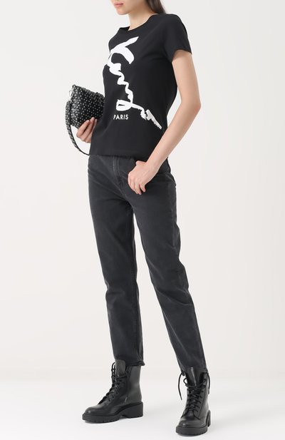 Кожаные ботинки на шнуровке KENZO, арт. F762BT341L62, фото 2