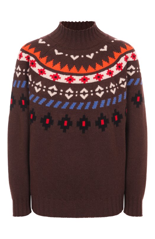 Шерстяной свитер Weekend Max Mara HARDY Коричневый HARDY