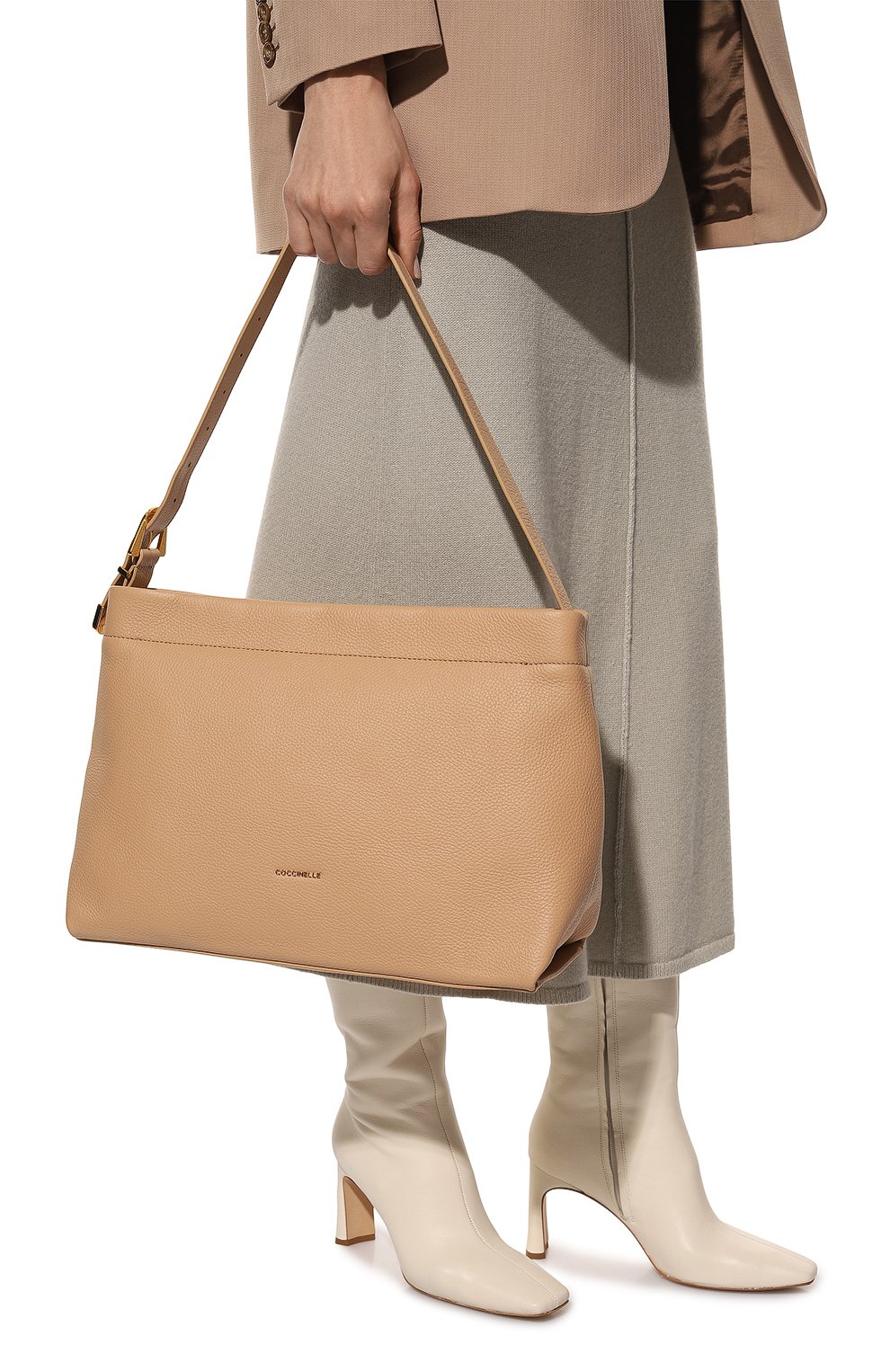 Сумка gleen COCCINELLE бежевого цвета по цене 33750 руб., арт. E1 N15 13 01 01, фото 2 Сумка gleen COCCINELLE, арт. E1 N15 13 01 01, фото 2