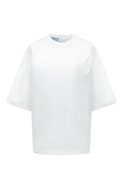 Хлопковый топ PRADA, арт. P924I-1UCX-F0009-211, фото 1