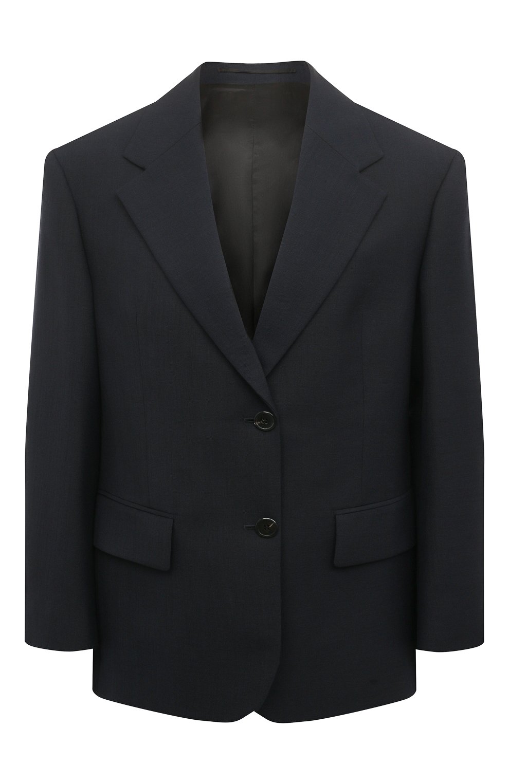 Шерстяной жакет PRADA темно-синего цвета по цене 320000 руб., арт. P563MY-10V2-F0008-221, фото 1 Шерстяной жакет PRADA, арт. P563MY-10V2-F0008-221, фото 1