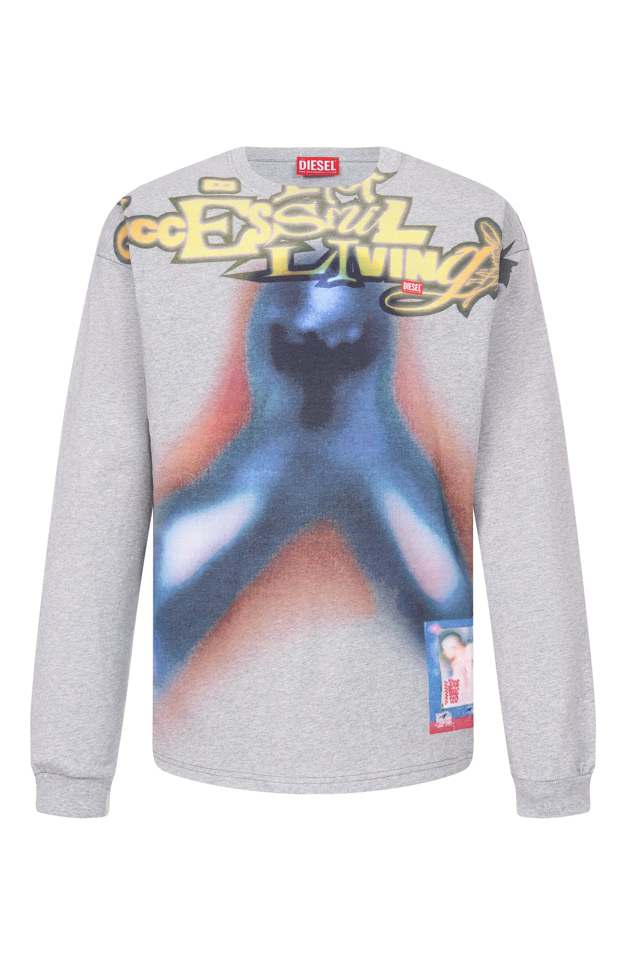 Хлопковый лонгслив DIESEL, арт. A20423/0PLAT, фото 1