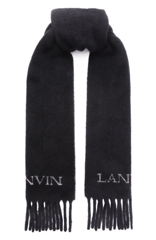 Шерстяной шарф Lanvin 710003814 Чёрный 710003814