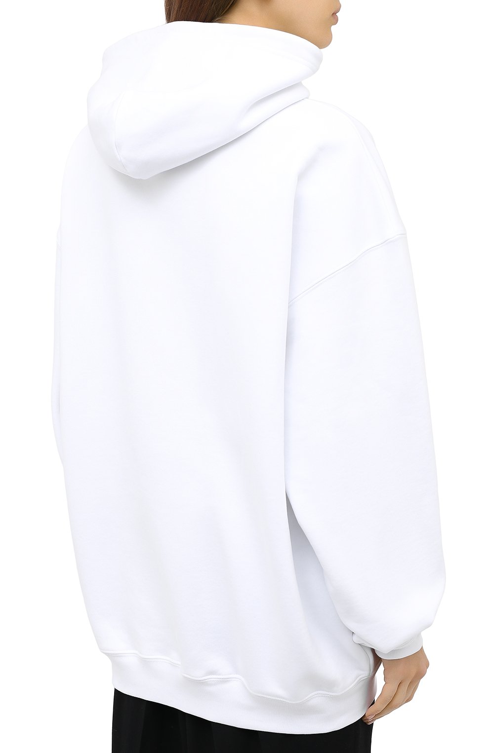 Хлопковое худи BALENCIAGA белого цвета по цене 93400 руб., арт. 578135/TIV55, фото 4 Хлопковое худи BALENCIAGA, арт. 578135/TIV55, фото 4