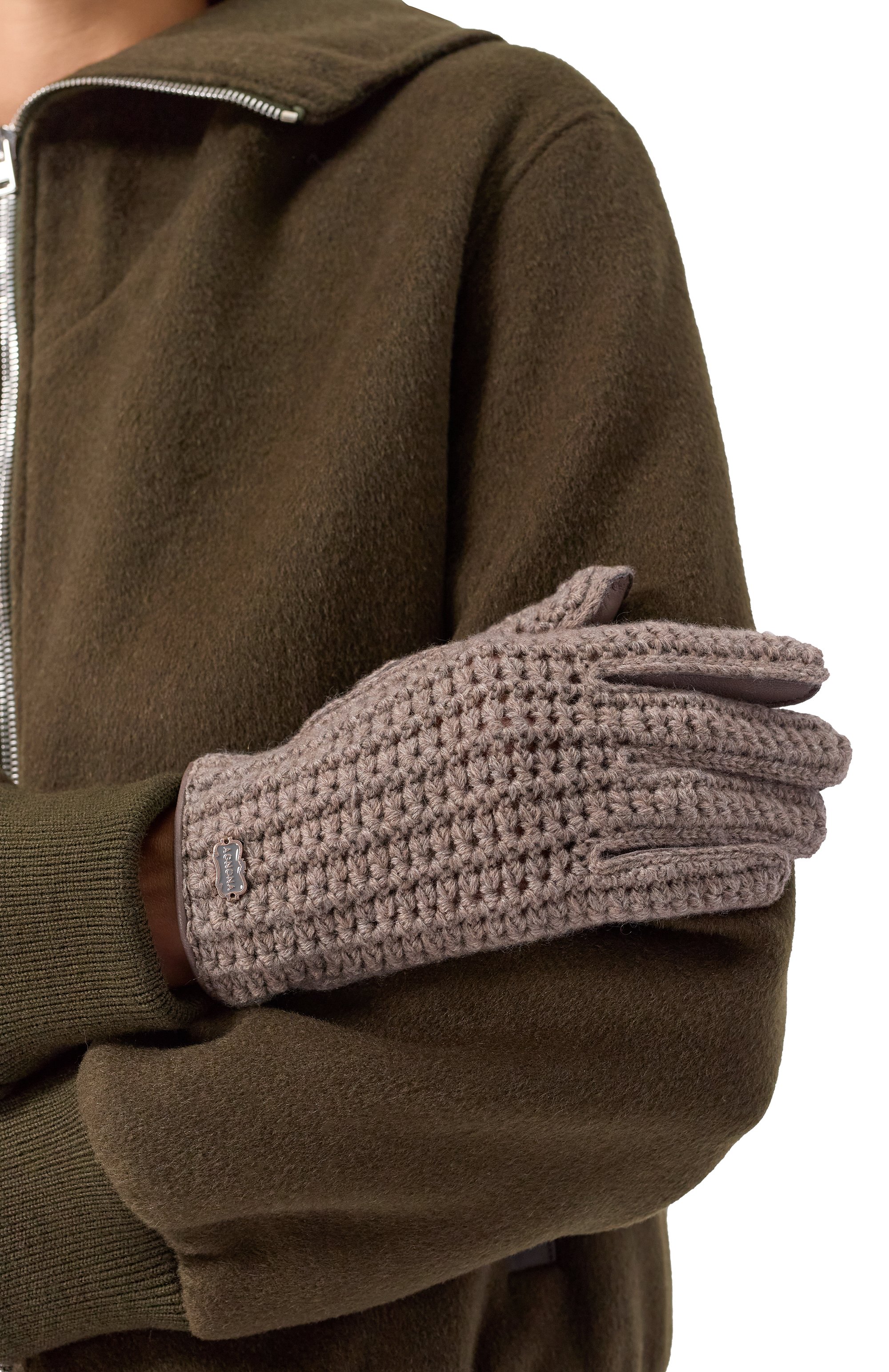 Комбинированные перчатки AGNONA, арт. MY08040E/7K120LE, фото 2