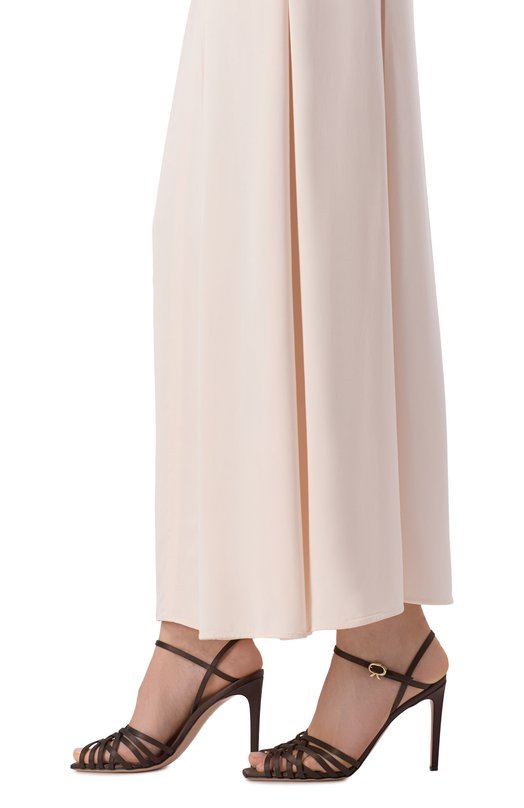 Текстильные босоножки Kerry 95 Gianvito Rossi G32629.95RIC.CREM0KA Коричневый  G32629.95RIC.CREM0KA Фото 2