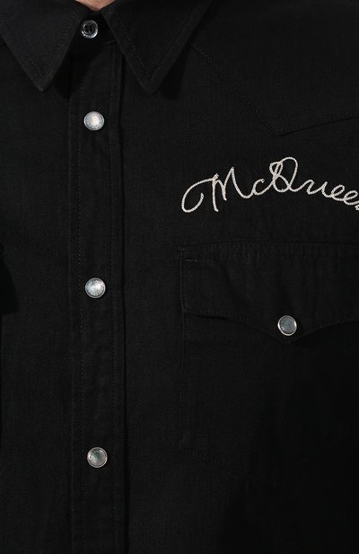 Хлопковая рубашка ALEXANDER MCQUEEN, арт. 558615/QMY40, фото 5