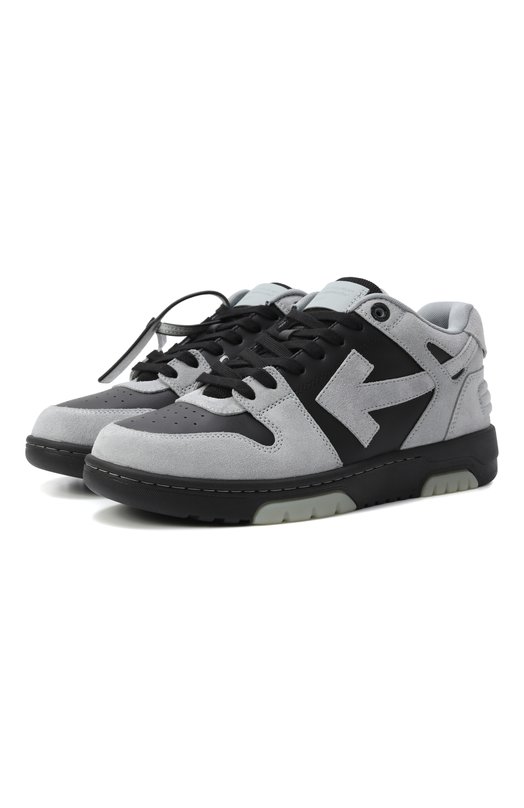 Замшевые кеды Out of Office Off-White 0MIA189S25LEA0070510 Серый 0MIA189S25LEA0070510