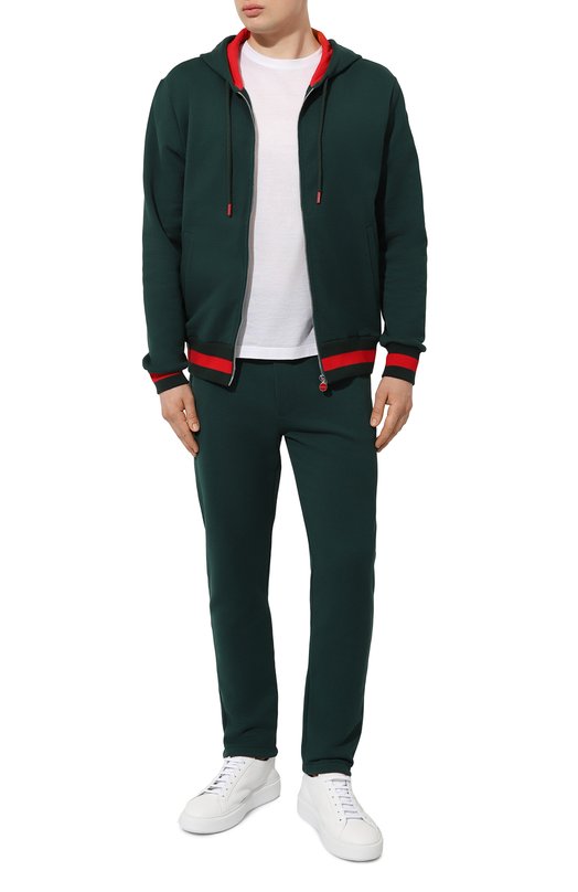 Хлопковые брюки Kiton UMKY010 Зелёный  UMKY010 Фото 2