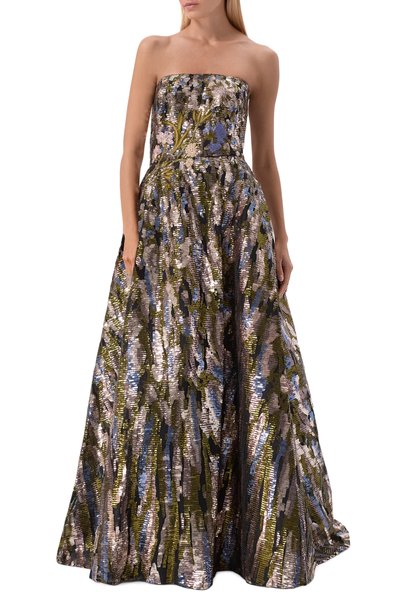 Платье с отделкой пайетками ELIE SAAB, арт. D1179EP26/YA072, фото 2