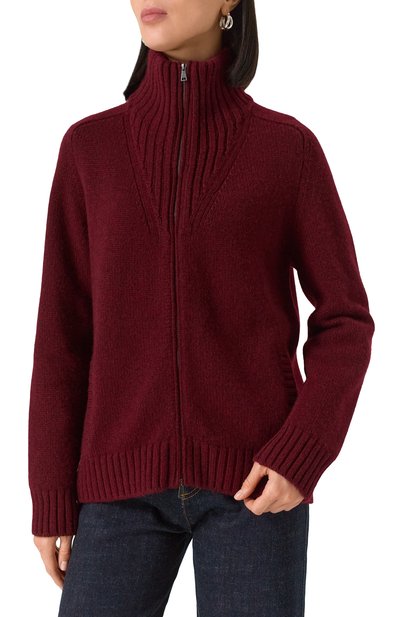 Кашемировый кардиган MVST бордового цвета по цене 251500 руб., арт. MUW127, фото 3 Кашемировый кардиган MVST, арт. MUW127, фото 3