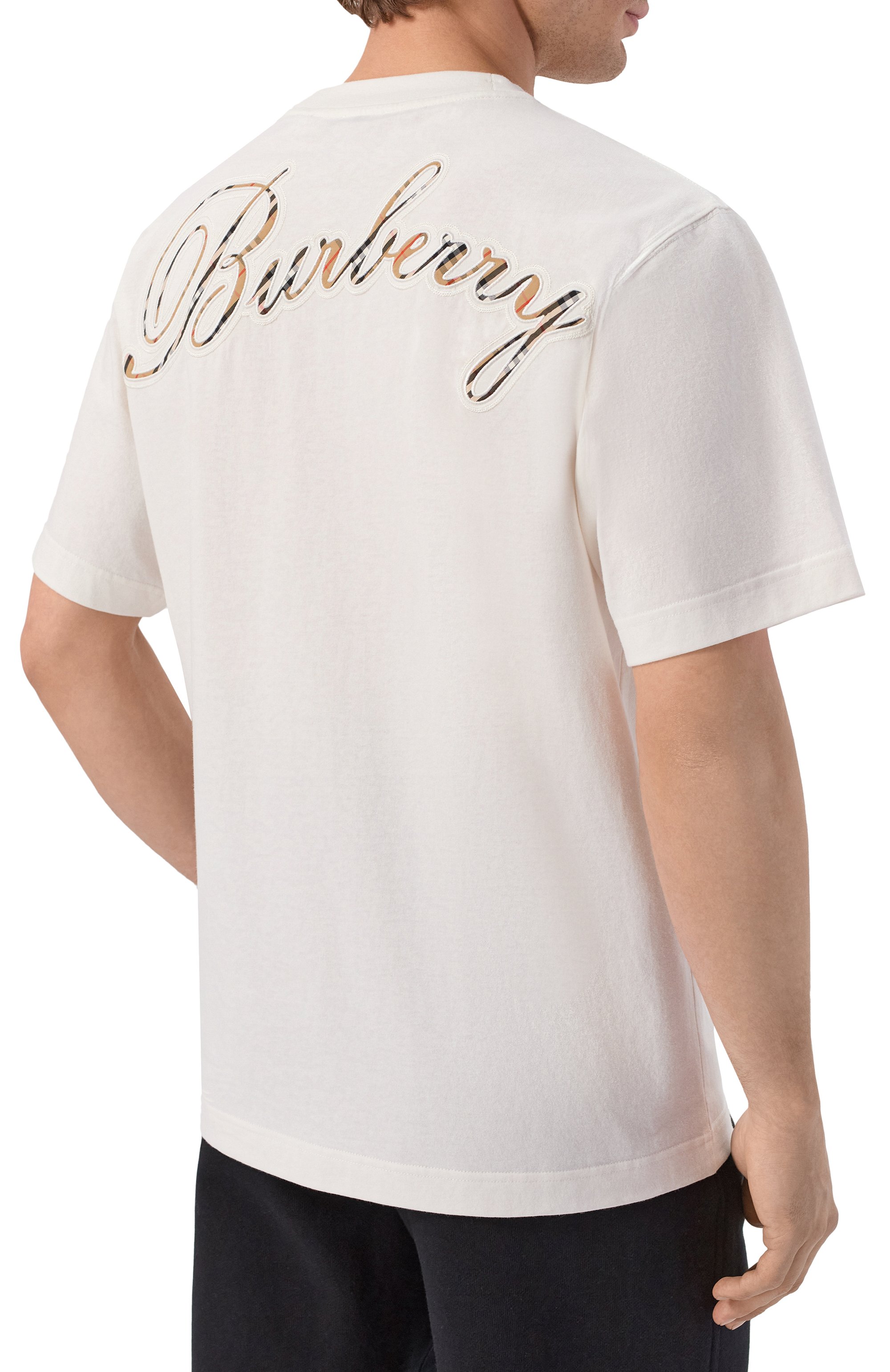 Хлопковая футболка BURBERRY, арт. 8119080, фото 4