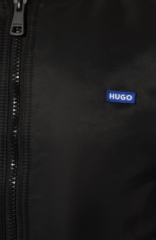 Утепленный бомбер HUGO Blue Чёрный, фото 5