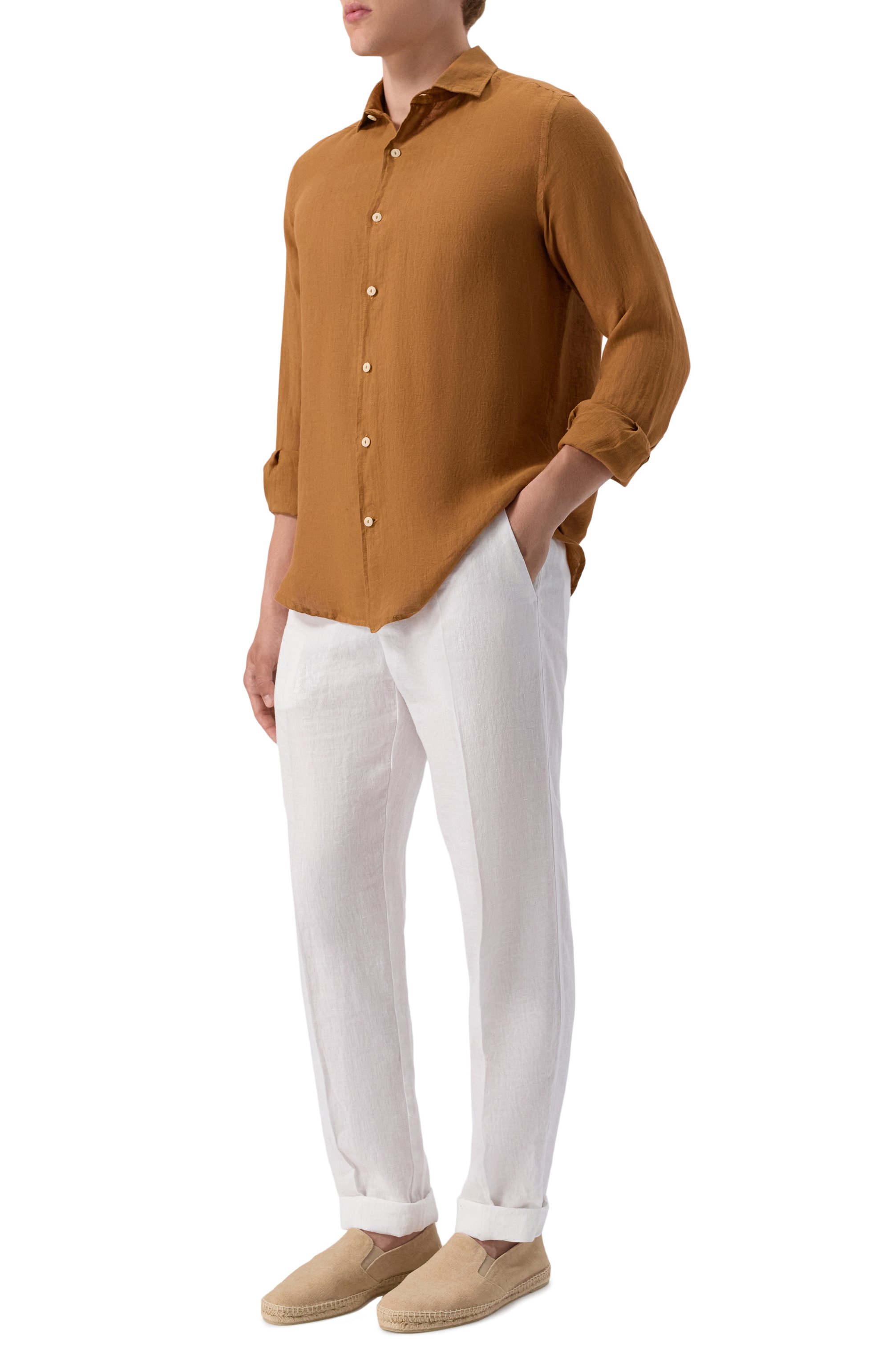 Льняная рубашка MC2 SAINT BARTH, арт. STBM PAMPL0NA/02171H, фото 2