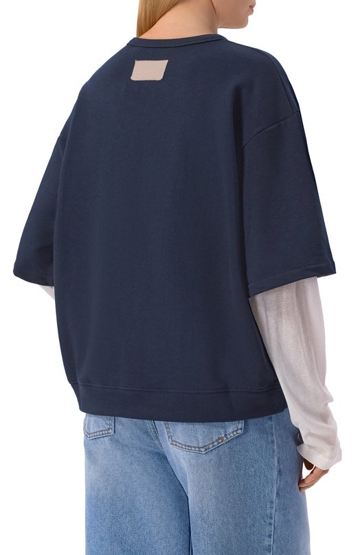 Хлопковая футболка Aya Muse AMR2672 Синий  AMR2672 Фото 4