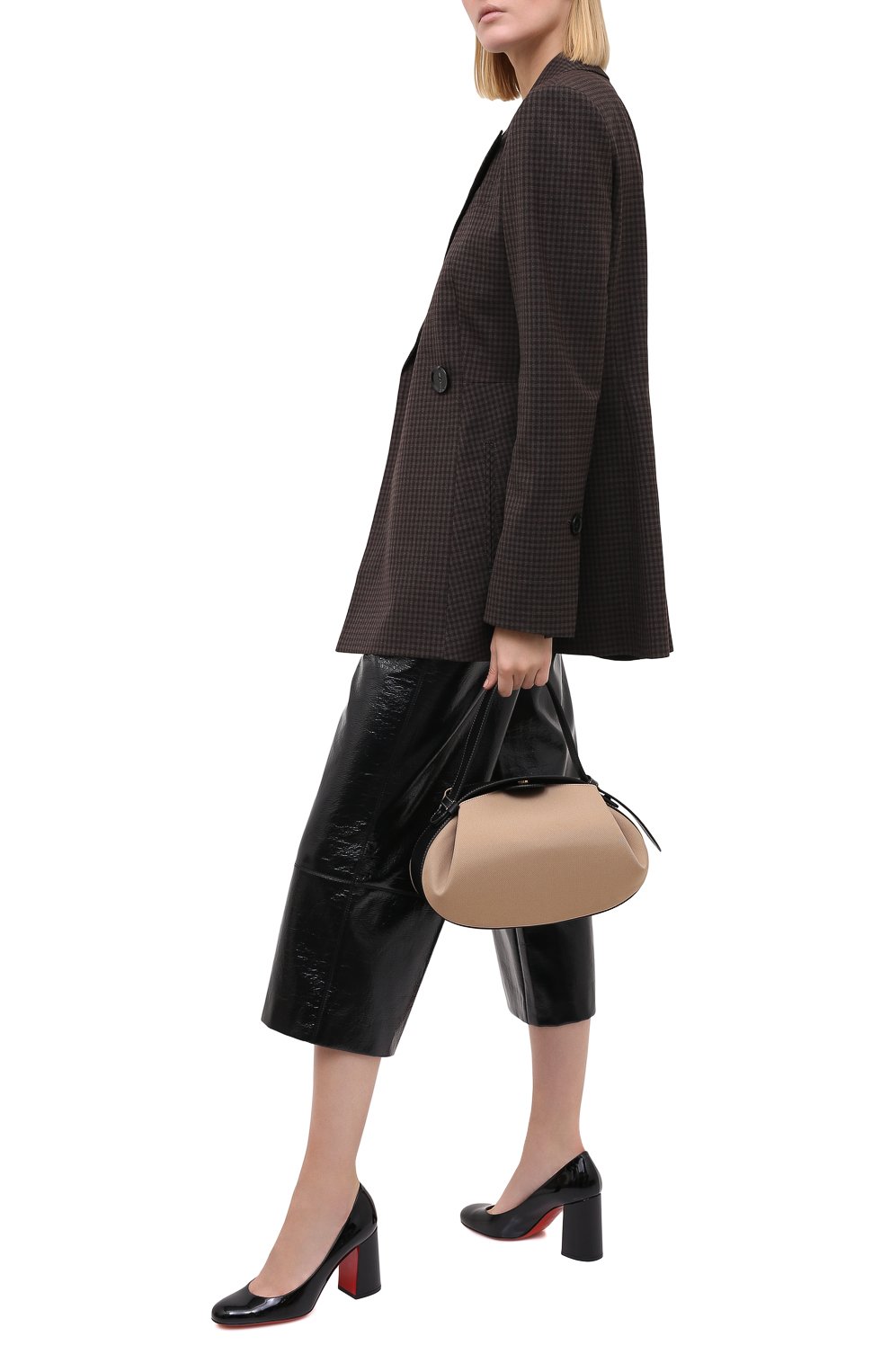 Кожаные туфли baobab 85 CHRISTIAN LOUBOUTIN, арт. baobab 85 patent, фото 2