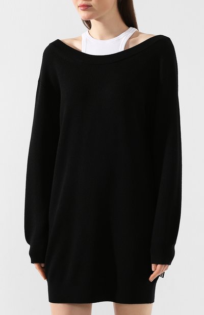 Шерстяное платье ALEXANDERWANG.T черного цвета по цене 55950 руб., арт. 4KC1206012, фото 3 Шерстяное платье ALEXANDERWANG.T, арт. 4KC1206012, фото 3